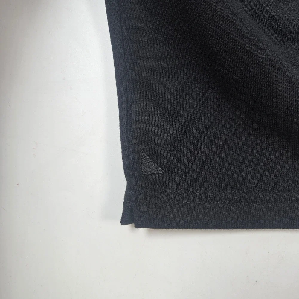 UNTUCKit Parkson Pullover Mens Small Black Snap Mock Neck Fleece Lined 41232 NEW